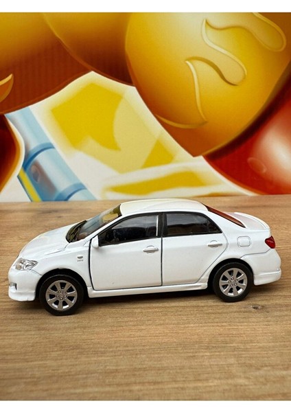 Welly Toyota Corolla 1/36 Ölçek 12CM Diecast Model Araba 2009 Model Toyota Corolla Beyaz Araba fiyatları