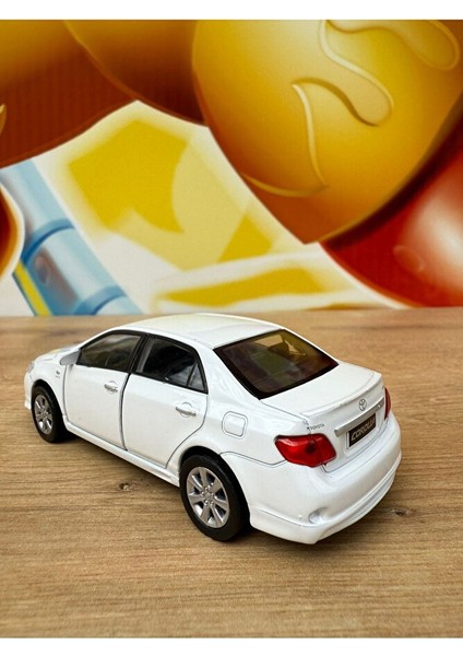 Welly Toyota Corolla 1/36 Ölçek 12CM Diecast Model Araba 2009 Model Toyota Corolla Beyaz Araba modelleri