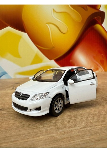 Welly Toyota Corolla 1/36 Ölçek 12CM Diecast Model Araba 2009 Model Toyota Corolla Beyaz Araba indirimleri