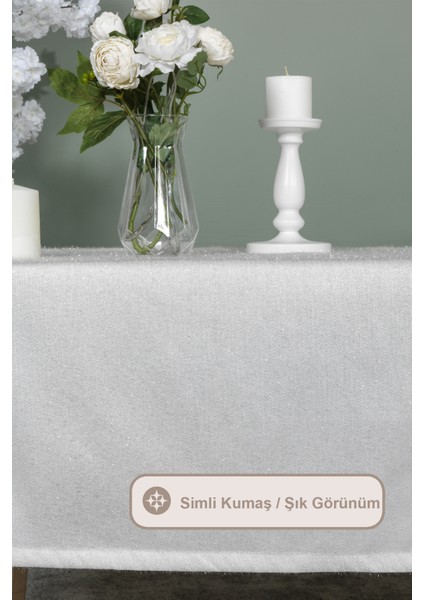 Sim Masa Örtüsü (135X200 cm ) Krem fiyatları