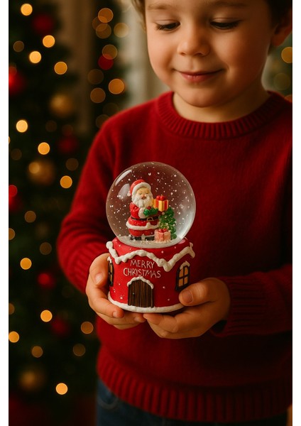 Müzikli Pilli Noel Babalı Sulu Kar Küresi modelleri