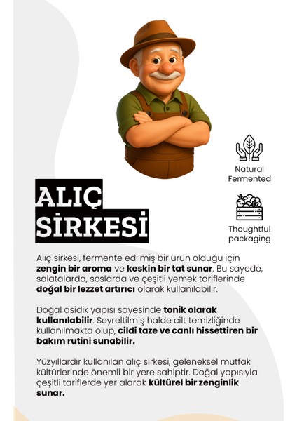 Doğal Fermantasyon Alıç Sirkesi 250 ml modelleri