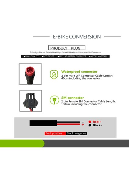 Elektrikli Bisiklet Için 12V-72V LED Işıklı Elektrikli Bisiklet, Su Geçirmez (Yurt Dışından) indirimleri