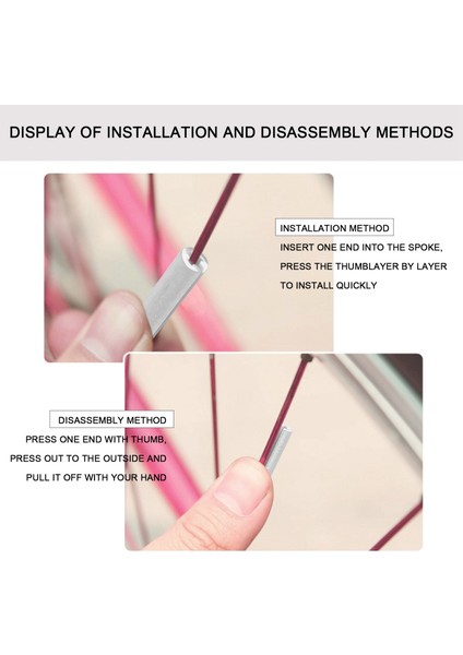 36 Adet Bisiklet Tekerleği Tel Reflektör Yansıtıcı Montaj Klipsi Tüpü (Yurt Dışından) fırsatları