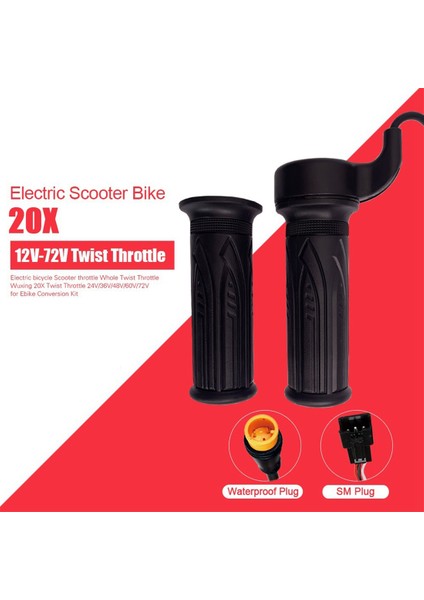 Wuxing Ebike Twist Gaz Kelebeği Için Su Geçirmez E-Bisiklet Gaz Kelebeği (Yurt Dışından) fırsatları