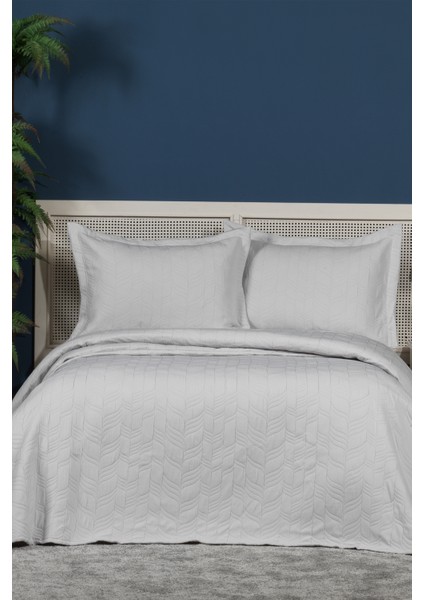 Fashion Yatak Örtüsü Takımı Çift Kişilik (240X250 Cm) Gri