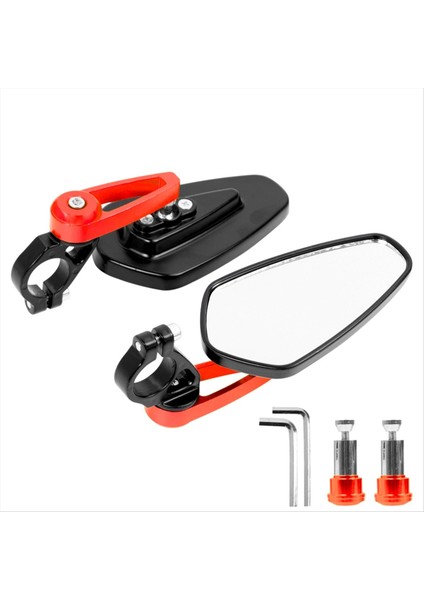 Gt/pro Için Bisiklet Gidon Reflektörlü Dikiz Aynası, Kırmızı (Yurt Dışından)