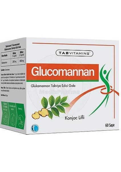 Tab Vitamins Glucomannan 60 Saşe