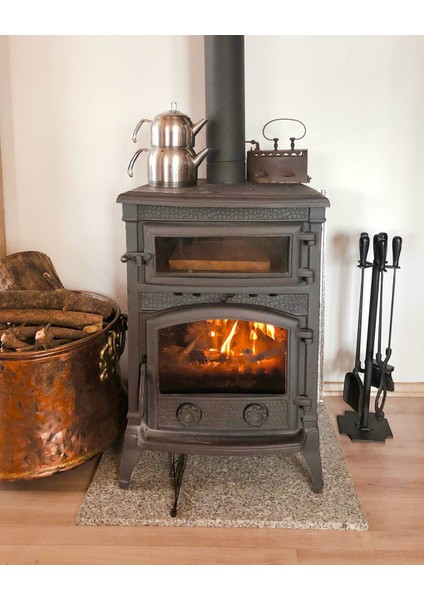 Sirius Pik Döküm Fırınlı Kuzine Soba Siyah Renk Demir Döküm fırsatları