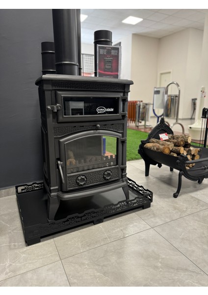 Sirius Pik Döküm Fırınlı Kuzine Soba Siyah Renk Demir Döküm indirimleri
