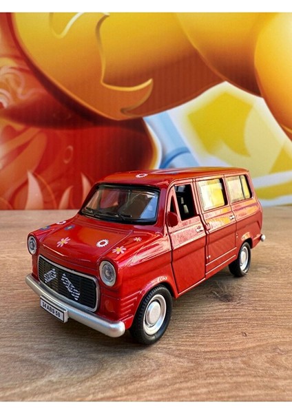 Metal Çiçek Abbas Çek Bırak Kapıları Açılır Metal Araba Kırmızı Renk 13 cm Havalı Korna