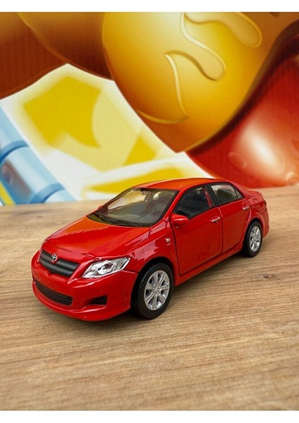 Welly Toyota Corolla 1/36 Ölçek 12CM Diecast Model Araba 2009 Model Toyota Corolla Kırmızı