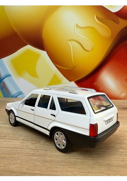 Tofaş Kartal Slx Metal Oyuncak Araba Tofaş Kartal Diecast Oyuncak Araba Beyaz Sesli Işıklı Açılan modelleri