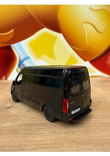 Benz Sprinter Uyumlu Araba Mercedes Diecast Kargo Arabası Minibüs 12CM Siyah Minibüs modelleri
