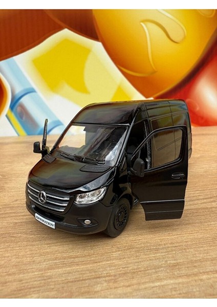 Benz Sprinter Uyumlu Araba Mercedes Diecast Kargo Arabası Minibüs 12CM Siyah Minibüs indirimleri