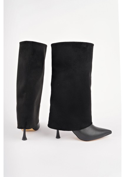 Catie Süet Sivri Burun Ince Topuklu Kadın Çizme