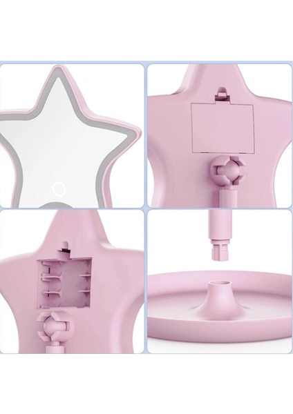 Yıldız Şeklinde Ledli Masa Üstü Makyaj Aynası modelleri