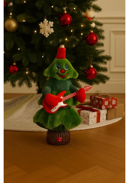 Müzikli Dans Eden Noel Ağacı & Şarkı Söyleyen Yılbaşı Süsü, Hareketli ve USB Şarjlı Dekoratif Oyuncak fiyatları