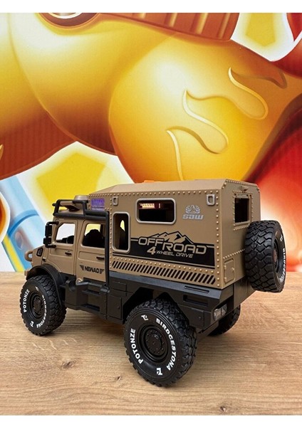 Sürtmeli Sesli Işıklı Müzikli Off Road Aracı Lüks Arazi Aracı Off Road Karavan Aracı 18CM fırsatları