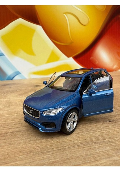 2015 Model Volvo XC90 Jip Araba Diecast Model Oyuncak Araba Volvo XC90 Çekbırak Ön Kapılar Açılır fırsatları