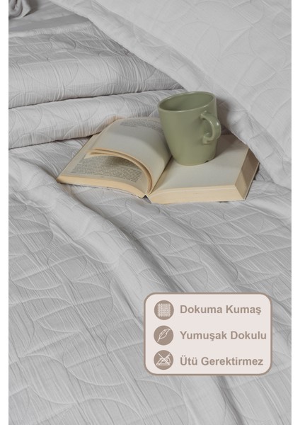 Infınıtıy Yatak Örtüsü Seti Çift Kişilik (240X250 Cm) Ekru modelleri