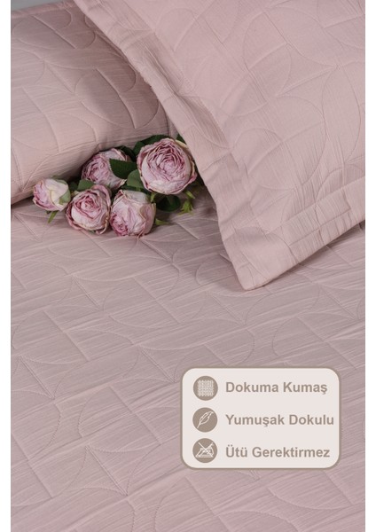 Infınıtıy Yatak Örtüsü Seti Çift Kişilik (240X250 Cm) Gülkurusu modelleri