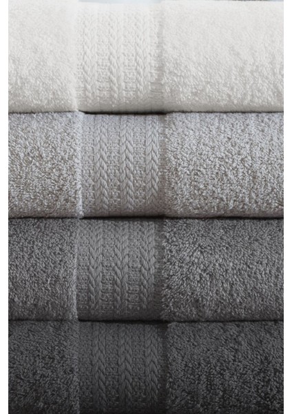 Rainbow Havlu Seti Pamuklu 4 Adet (50X90 Cm) Antrasit fiyatları