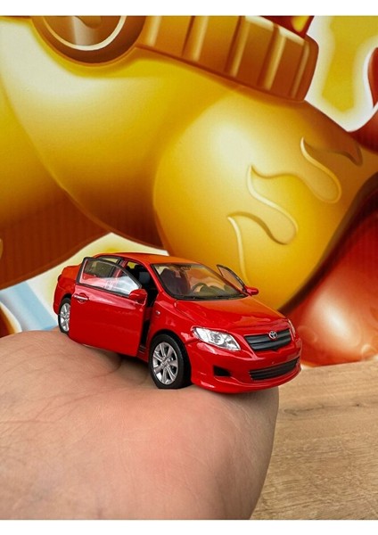 Welly Toyota Corolla 1/36 Ölçek 12CM Diecast Model Araba 2009 Model Toyota Corolla Kırmızı indirimleri