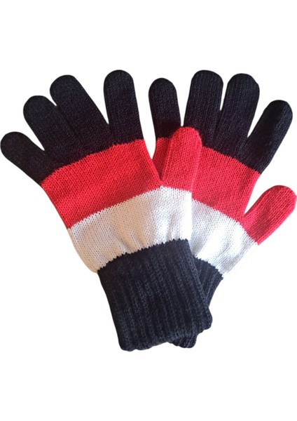 Garson Beden Erkek Çocuk Eldiven Siyah Kırmızı 8-12 Yaş fırsatları