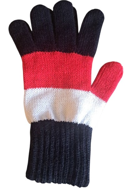 Garson Beden Erkek Çocuk Eldiven Siyah Kırmızı 8-12 Yaş indirimleri