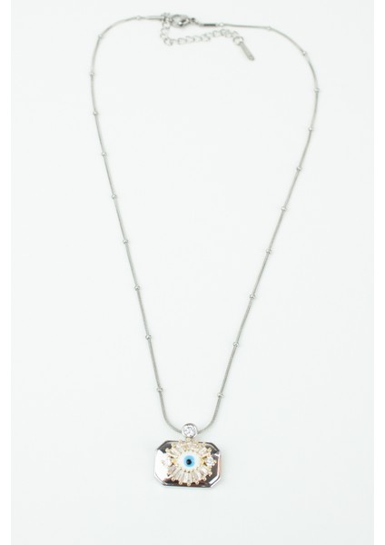 Zirkon Taşlı Göz Figür Çelik Kolye fırsatları