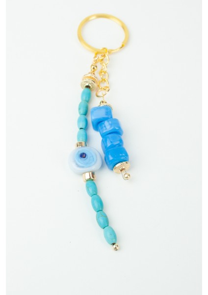 Nazar Boncuklu Anahtarlık Çanta Süsü