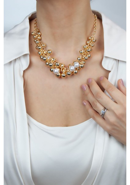 Incidetay Gold Salkım Kolye