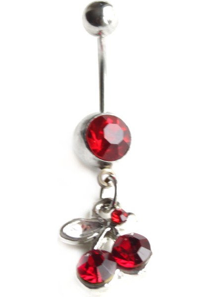 Taşlı Çelik Göbek Piercing