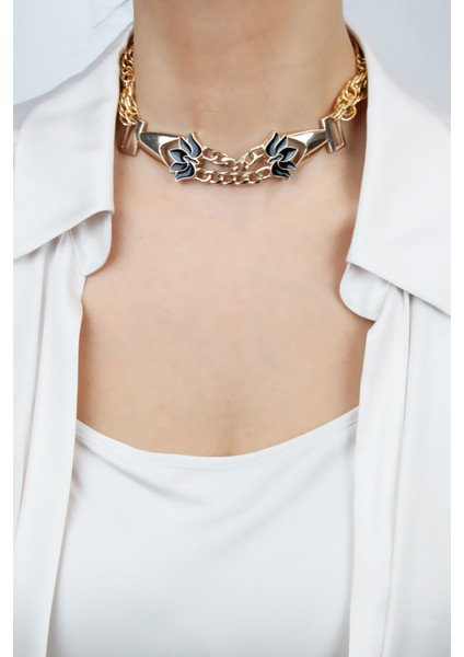 Mine Detay Choker Kolye