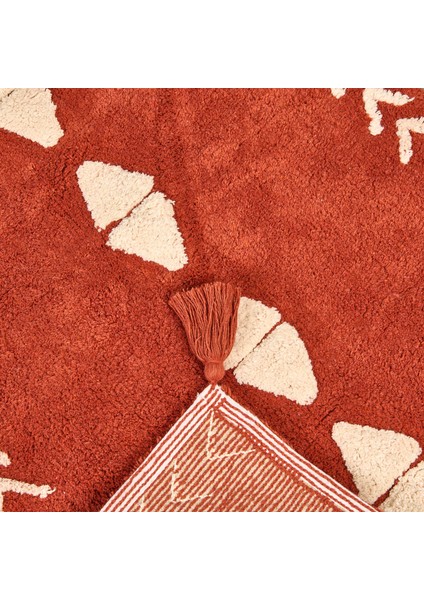 Soft Tufting Thek Banyo Paspası - Kiremit - 60X90 cm fırsatları