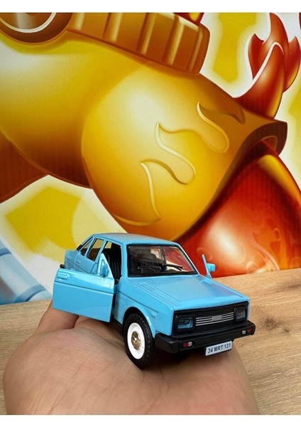 Fiat /tofaş Murat 131 Koleksiyon Metal Araba 12CM Nostaljik Araba Mavi Murat 131 Diecast Model Araba modelleri