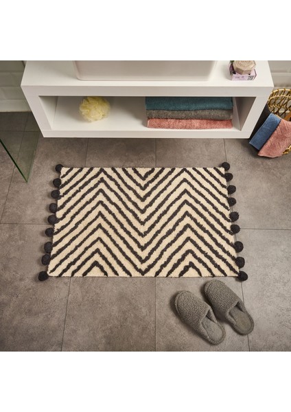 Soft Tufting Krus Banyo Paspası - Pembe - 60X90 cm