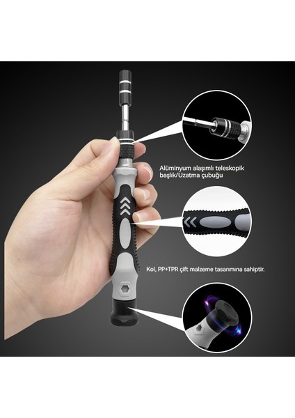 Tornavida Seti Donanım Araçları Kombinasyonu Cep Telefonu Sökme Araçları (Yurt Dışından) modelleri