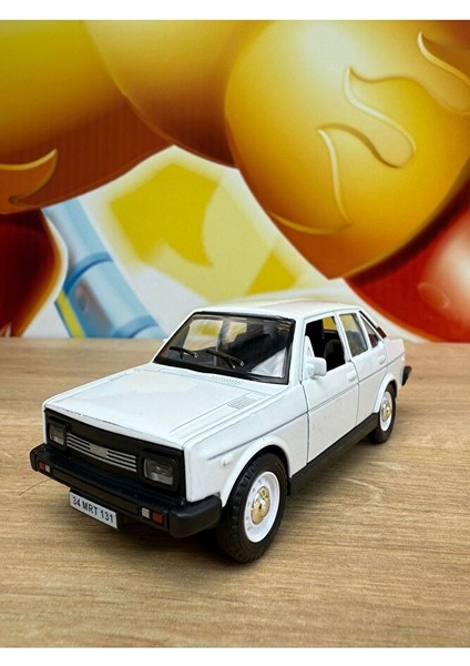 Fiat Tofaş Murat 131 Koleksiyon Metal Araba 12CM Nostaljik Araba Beyaz Murat 131 Diecast Araba