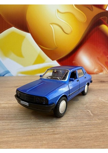 Renault Toros Ölçek 13CM Metal Araba Sesli Işıklı Açılan Kapılar Toros Nostaljik Araba