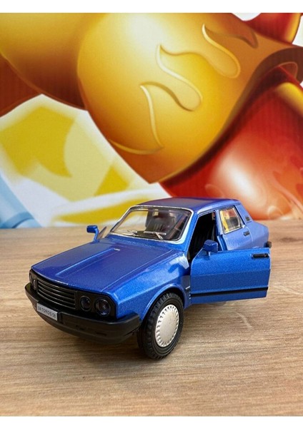 Renault Toros Ölçek 13CM Metal Araba Sesli Işıklı Açılan Kapılar Toros Nostaljik Araba indirimleri