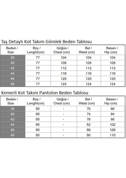 Düğmeli Taş Detaylı Kot Takım Açık Kot 19285 indirimleri