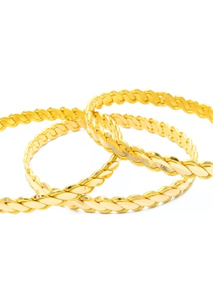 22 Ayar 25 Gram Yatırımlık Üçtelli Adana Burma Bilezik fırsatları