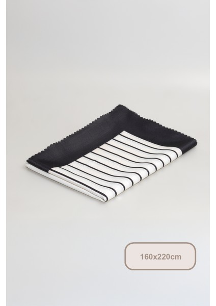 Lara Masa Örtüsü Digital Baskılı (160X220 Cm) Siyah fırsatları