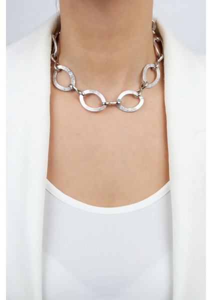 Kalın Zincir Tasarım Kolye