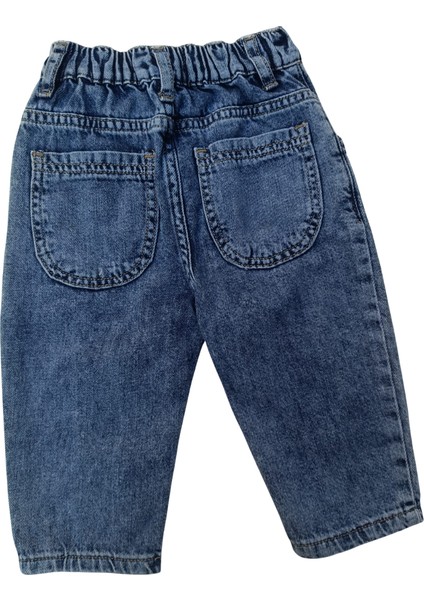 Erkek Çocuk Mavi Denim Kot Pantolon – Esnek, Rahat ve Kemerli Regular Fit
