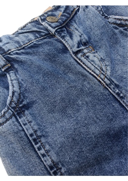 Erkek Çocuk Mavi Denim Kot Pantolon – Esnek, Rahat ve Kemerli Regular Fit