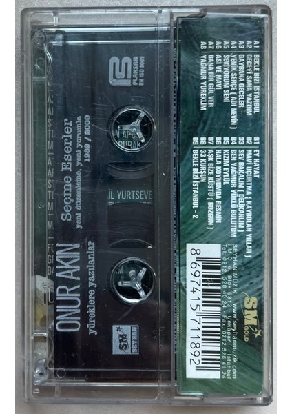 Onur Akın Seçme Eserler Kaset (Orijnal Dönem Baskı Kaset) fiyatları