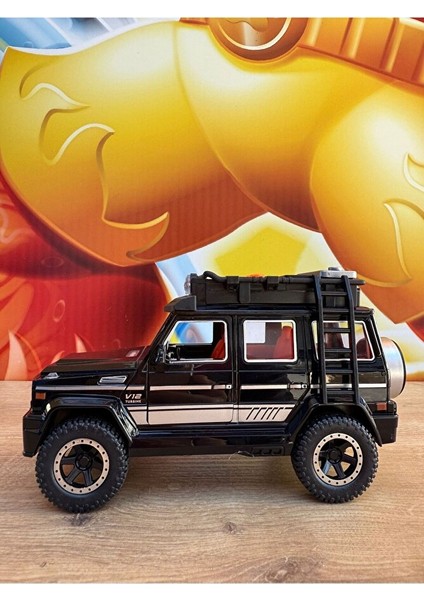 Mercedes G63 Işıklı Müzikli Lüks Jeep 17CM Mercedes G Kasa Siyah Jip Açılan Kapılar Sürtmeli fiyatları